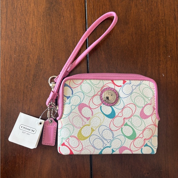 Coach Handbags - Coach Multicolored Wristlet